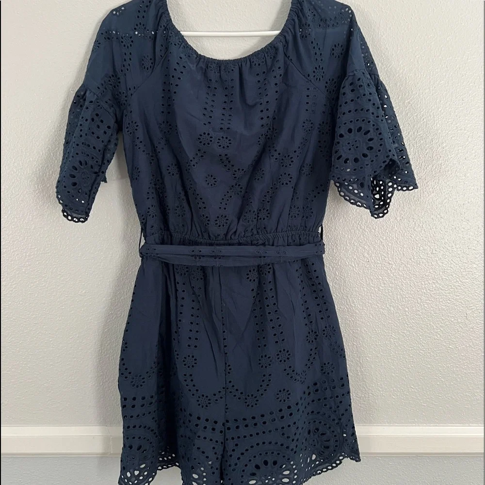 Sperry Romper (Navy) - Picture 2 of 3